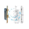 SERRATURA DA INFILARE A CILINDRO 1 MAND. BORDO QUADRO 5C012