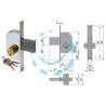 SERRATURA DA INFILARE PER CANCELLI SOLO SCROCCO 42110 - mm.30 (42110300)