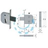SERRATURA INFILARE PER CANCELLI CON QUADRO CATENACCIO E SCROCCO 42312 - mm.50 (42312500)