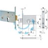 SERRATURA DA INFILARE PER FASCE CATENACCIO E SCROCCO MM.82 H 44145 - mm.60 (44145600)