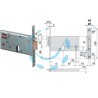 ELETTROSERRATURA DA INFILARE PER FASCE MM.77 H 14450 14451 - mm.80 (14451800) frontale mm.20
