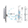 SERRATURA TRIPLICE DA INFILARE PER MONTANTI SOLO CATENACCIO 46220 - mm.30 (46220300)