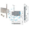 SERRATURA DA INFILARE DOPPIA MAPPA 57013 - mm.70 (57013700)