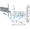 SERRATURA DA INFILARE PER FASCE DOPPIA MAPPA MM.82 H 57313 - mm.70 (57313730)