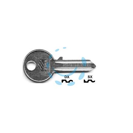 CHIAVE 4 SPINE GRANDI 01320 - 01320001 DX (tipo silca CS 204)