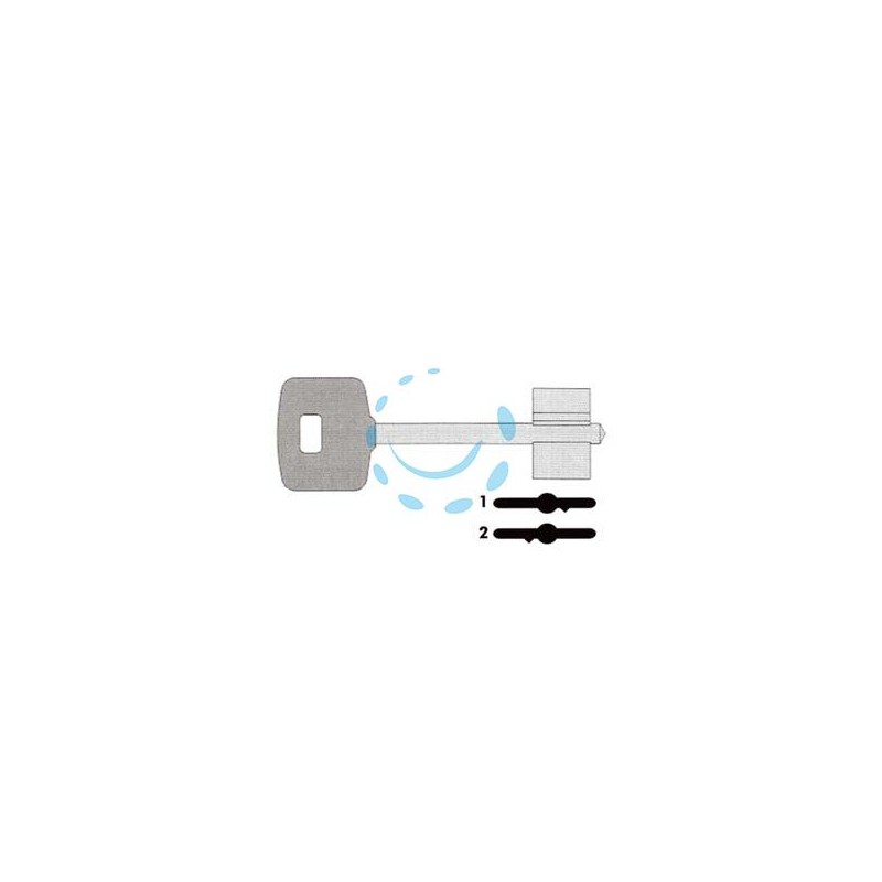 CHIAVE DOPPIA MAPPA 00101 - 00101002 SX (tipo silca CSCP)