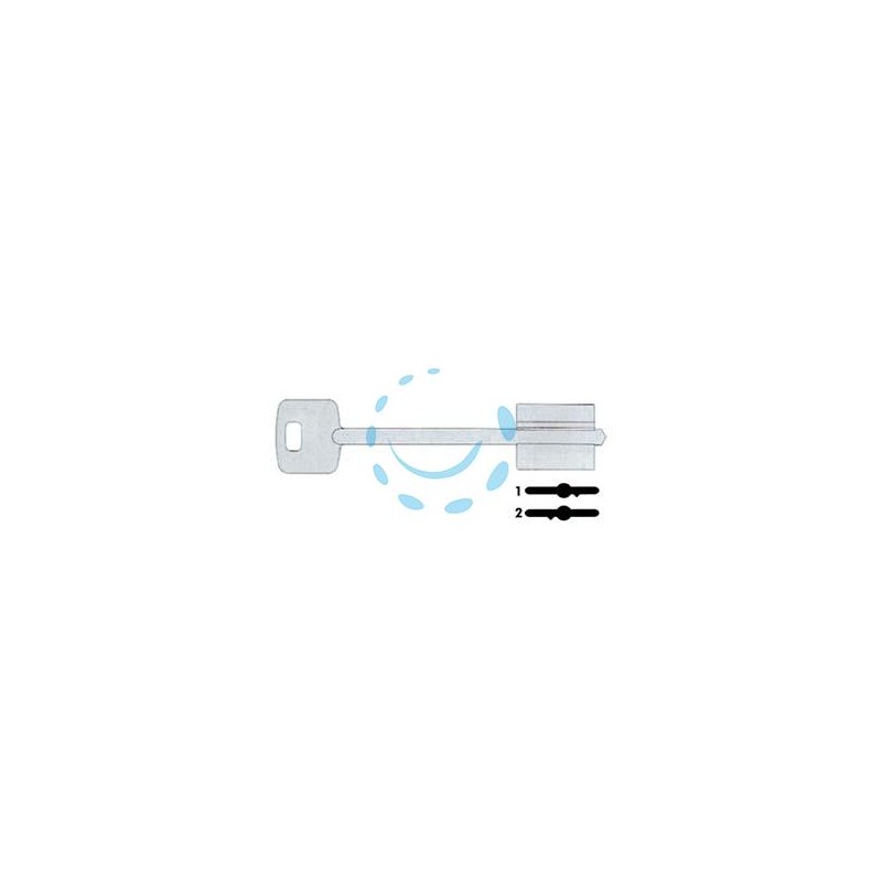 CHIAVE DOPPIA MAPPA 00120 - 00120001 DX (tipo silca CSLC)
