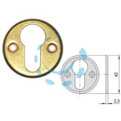 BOCCHETTE IN OTTONE SAGOMATE 06010 00 - mm.42, spessore mm.2,5 (06010000)