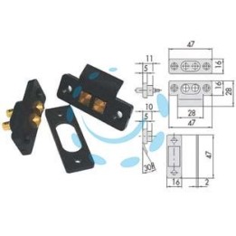 COPPIA CONTATTI ELETTRICI A PRESSIONE 06510 - (06510000)