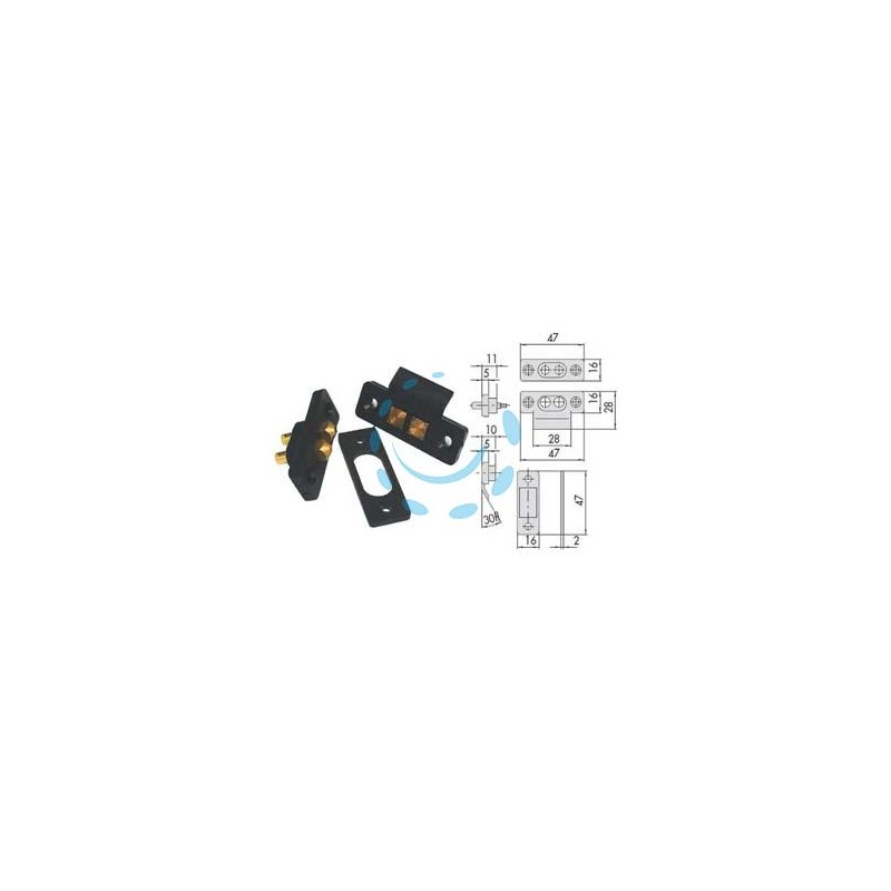 COPPIA CONTATTI ELETTRICI A PRESSIONE 06510 - (06510000)