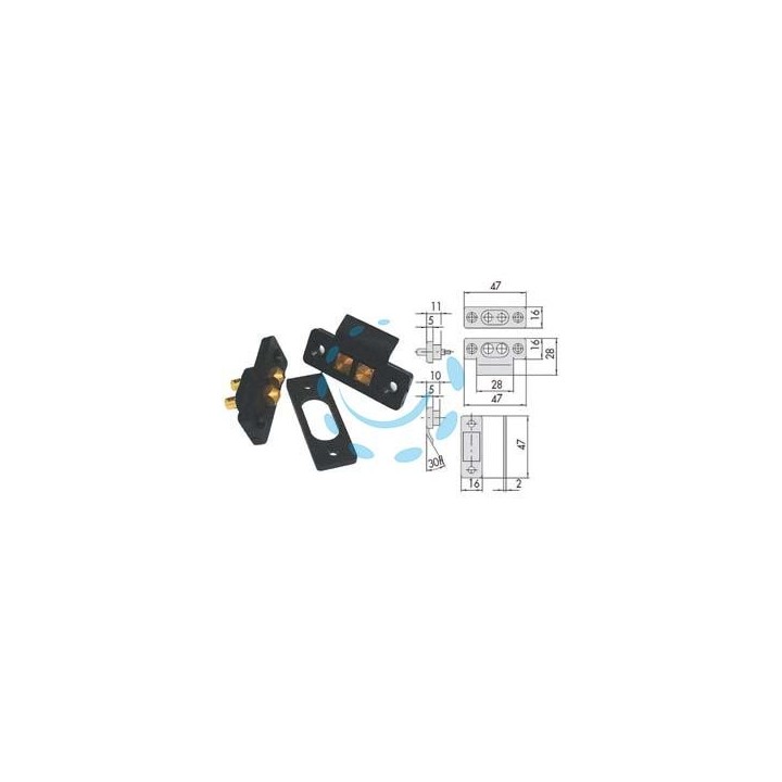 COPPIA CONTATTI ELETTRICI A PRESSIONE 06510 - (06510000)