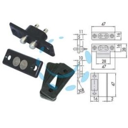 COPPIA CONTATTI ELETTRICI A PRESSIONE 06511 - (06511000)