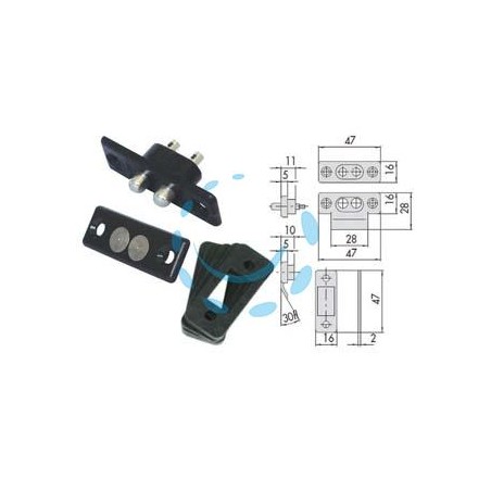 COPPIA CONTATTI ELETTRICI A PRESSIONE 06511 - (06511000)