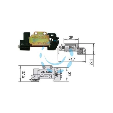 BOBINE TENSIONE 12V PER SERRATURA ELETTRICA - (07025 00)