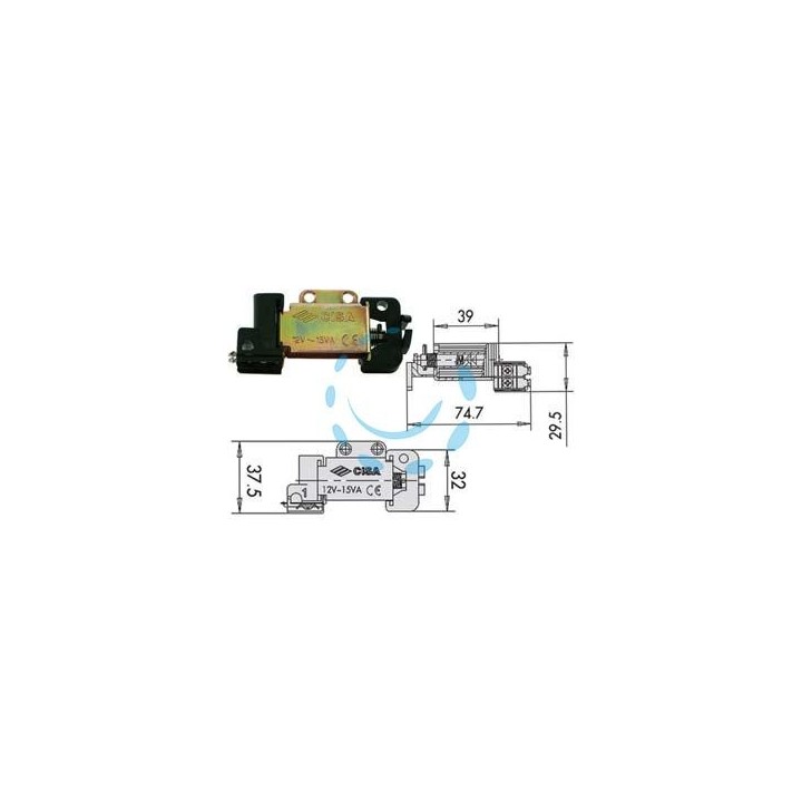 BOBINE TENSIONE 12V PER SERRATURA ELETTRICA - (07025 00)