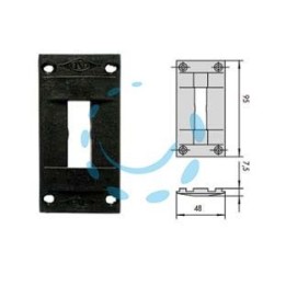 CONTROPIASTRA IN NYLON 06287 - mm.48x95, spessore mm.7,5 (06287)