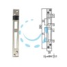CONTROPIASTRE PER SERRATURE INFILARE PROFILATI IN ALLUMINIO 06462 01 - mm.25x200, spessore mm.5,5 (0646201)