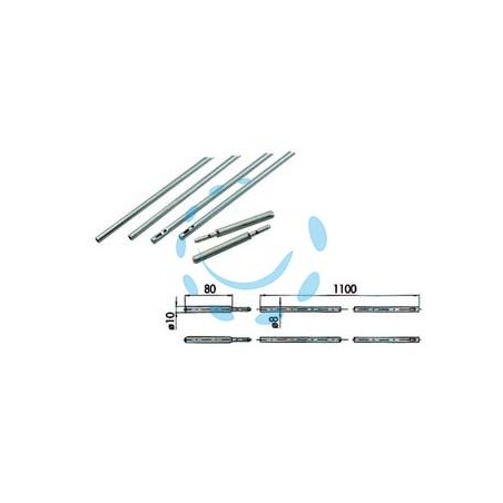 ASTE COMPLETE PER SERRATURE INFILARE 06415 - ø mm.10 (06415000)