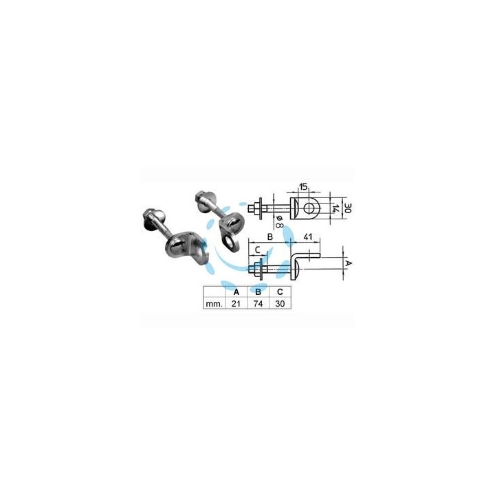 OCCHIOLI FISSI PER LUCCHETTI PAL400062 - (PAL400062000000)