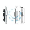 SERRATURA DA INFILARE PER MONTANTI CIL. OVALE SOLO CATENACCIO N9140015 - mm.14,5 (N9140015000)
