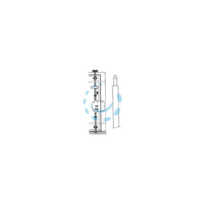 ASTA TELESCOPICA DIRITTA PER SERRATURA TRIPLICE 90-01 - ø mm.18 (90-01)