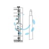 ASTA TELESCOPICA CURVA PER SERRATURA TRIPLICE 91-01 - ø mm.18 (91-01)
