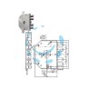 SERRATURA TRIPLICE APPLICARE SCROCCO CILINDRO EU BLINDATE 2155PEN-NCL - mm.60 SX (2155PEN-11NCL)