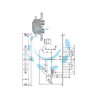 SERRATURA TRIPLICE INFILARE CON SCROCCO DOPPIA MAPPA BLINDATE REV.2151 - mm.60 (2151-01)
