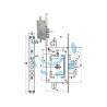 SERRATURA TRIPLICE INFILARE SCROCCO DOPPIA MAPPA BLINDATE REV. 2650 - mm.68 (2650-01)