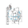 SERRATURA TRIPL. INFIL. SCR.CIL. EU.+ CIL. EU. BLIND.REV. 2951 PENDOP - mm.68 (2951PENDOP-01)