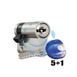 MEZZO CILINDRO EUROPEO SAGOMATO TITAN K66 - mm.40 (30x10) (K66-3010-5CH+1C/BC)