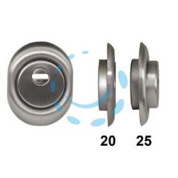 DEFENDER MONOLITO A VITE BD250 CROMO SATINATO - mm.88x68x20h. (BD250-20D1)