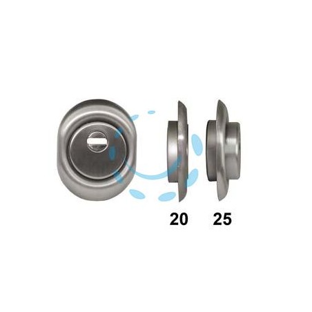 DEFENDER MONOLITO A VITE BD250 CROMO SATINATO - mm.88x68x20h. (BD250-20D1)