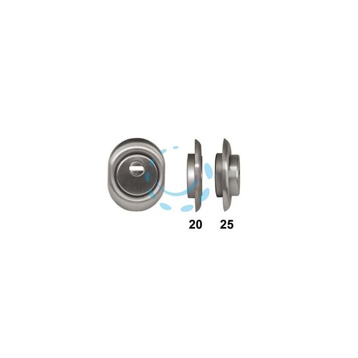 DEFENDER MONOLITO A VITE BD250 CROMO SATINATO - mm.88x68x20h. (BD250-20D1)