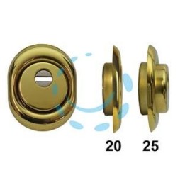 DEFENDER MONOLITO A VITE BD250 OTTONATO LUCIDO - mm.88x68x20h. (BD250-20D1)