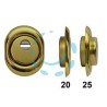 DEFENDER MONOLITO A VITE BD250 OTTONATO LUCIDO - mm.88x68x20h. (BD250-20D1)