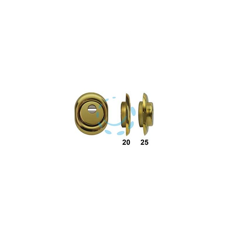 DEFENDER MONOLITO A VITE BD250 OTTONATO LUCIDO - mm.88x68x25h. (BD250-25D1)