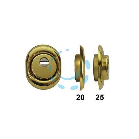 DEFENDER MONOLITO A VITE BD250 OTTONATO LUCIDO - mm.88x68x25h. (BD250-25D1)