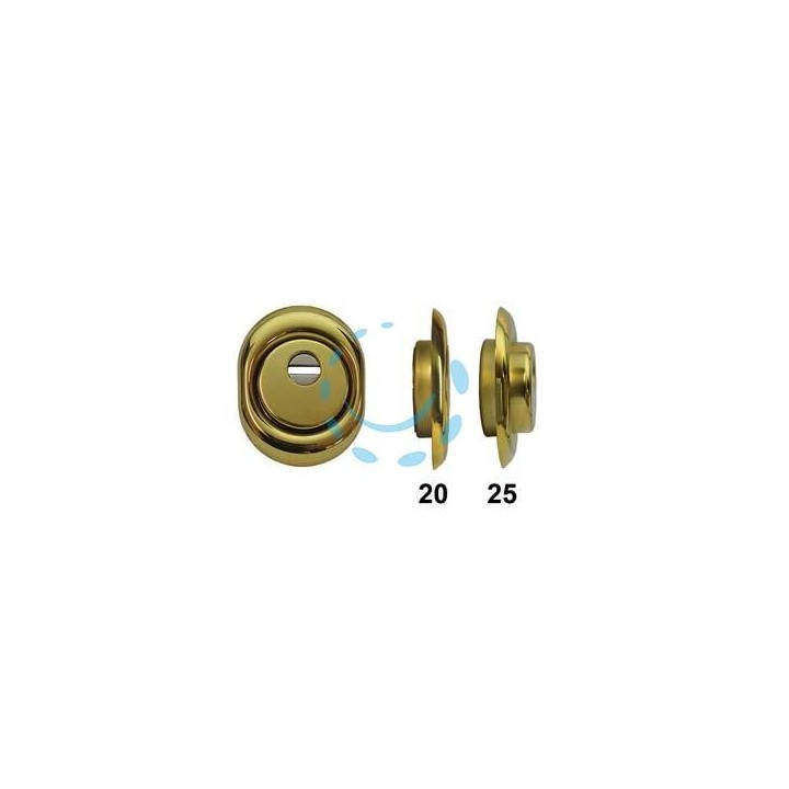 DEFENDER MONOLITO A VITE BD250 OTTONATO LUCIDO - mm.88x68x25h. (BD250-25D1)
