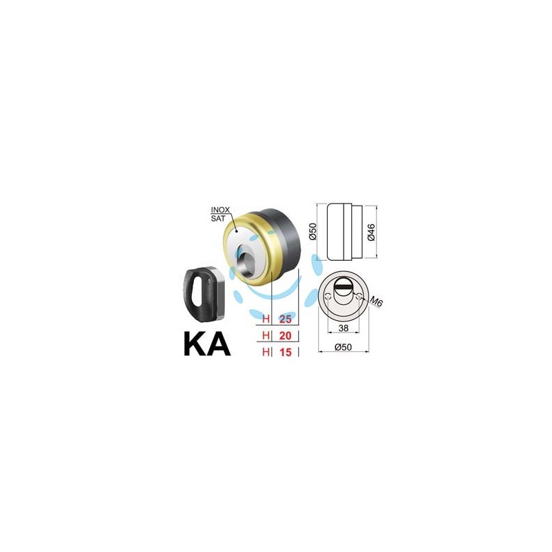 DEFENDER MAGNETICO MAG MONOLITO ANTIACIDO KA PZ.2 MR500 OTTON. LUCIDO - ø mm.50x20h. (MR500-20D1)