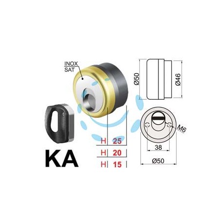 DEFENDER MAGNETICO MAG MONOLITO ANTIACIDO KA PZ.2 MR500 OTTON. LUCIDO - ø mm.50x20h. (MR500-20D1)