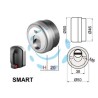 DEFENDER MAGNETICO SMART MR500 CROMO SATINATO - ø mm.50x20h. - 3 chiavi magnetiche (SM50-20D1)