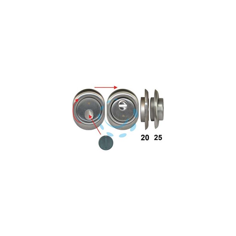 DEFENDER MAGNETICO MAG MONOLITO ANTIACIDO MRM29 CROMO SATINATO - mm.68x88x20h. (MRM29B-20D1)