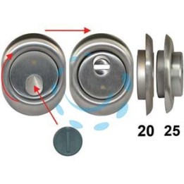 DEFENDER MAGNETICO MAG MONOLITO ANTIACIDO MRM29 CROMO SATINATO - mm.68x88x25h. (MRM29-25D1)