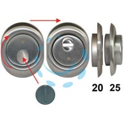 DEFENDER MAGNETICO MAG MONOLITO ANTIACIDO MRM29 CROMO SATINATO - mm.68x88x25h. (MRM29-25D1)