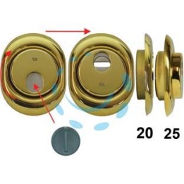 DEFENDER MAGNETICO MAG MONOLITO ANTIACIDO MRM29 OTTONATO LUCIDO - mm.68x88x20h. (MRM29B-20D1) 