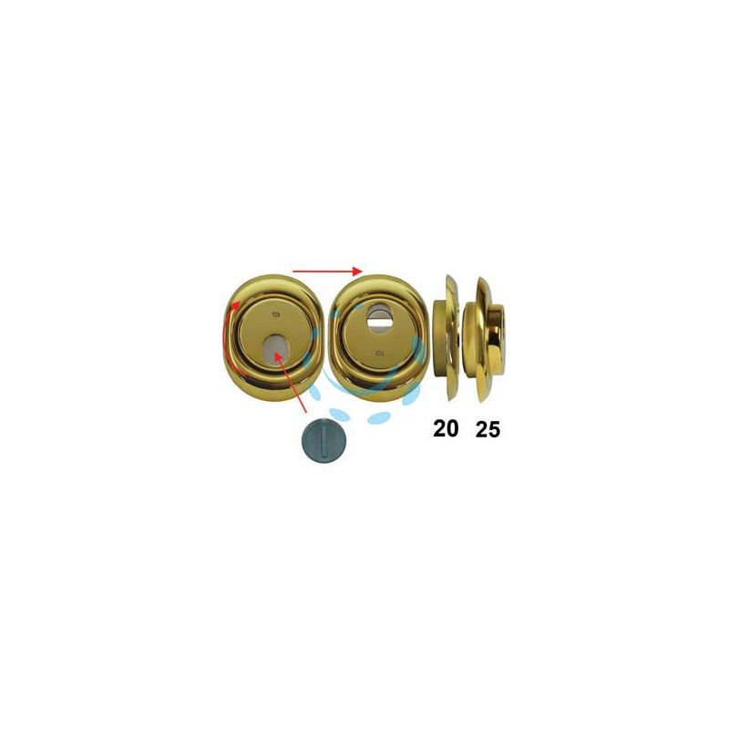DEFENDER MAGNETICO MAG MONOLITO ANTIACIDO MRM29 OTTONATO LUCIDO - mm.68x88x25h. (MRM29-25D1)