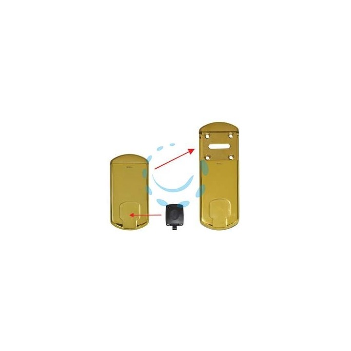 DEFENDER MAGNETICO MINIMAG MG220 OTTONATO LUCIDO - mm.57x118-163h. 