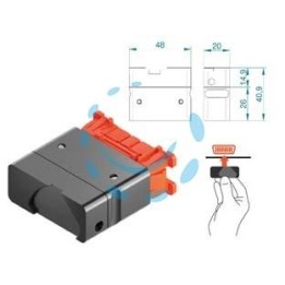 PROTEZIONE MAGNETICA OBD UNIVERSALE MG-OBD UNL - mm.48x20x40,9 