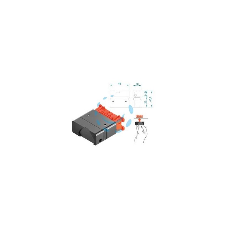 PROTEZIONE MAGNETICA OBD UNIVERSALE MG-OBD UNL - mm.48x20x40,9 